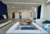High floor apartment fully furnished new modern four bedrooms for rent E4 ciputra